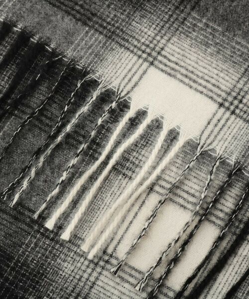 OPAQUE.CLIP / オペーク ドット クリップ マフラー・ショール・スヌード・ストール | オンブレチェック大判ストール | 詳細3