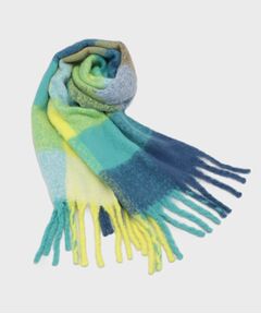 OPAQUE.CLIP / オペーク ドット クリップ マフラー・ショール・スヌード・ストール | マルチカラーチェックボリュームストール