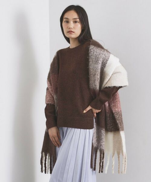 OPAQUE.CLIP / オペーク ドット クリップ マフラー・ショール・スヌード・ストール | マルチカラーチェックボリュームストール | 詳細6