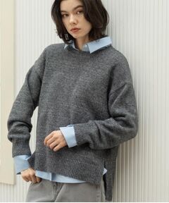 OPAQUE.CLIP / オペーク ドット クリップ ニット・セーター | リラクシークルーネックニット【洗濯機OK】