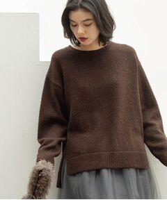 OPAQUE.CLIP / オペーク ドット クリップ ニット・セーター | リラクシークルーネックニット【洗濯機OK】