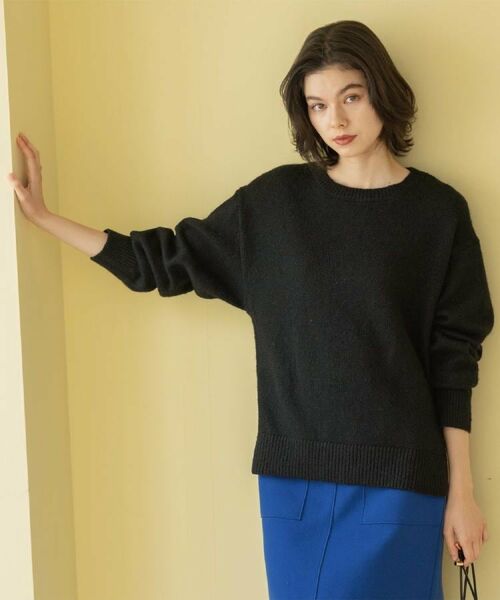 OPAQUE.CLIP / オペーク ドット クリップ ニット・セーター | リラクシークルーネックニット【洗濯機OK】 | 詳細10