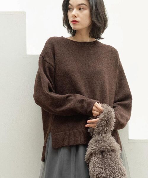 OPAQUE.CLIP / オペーク ドット クリップ ニット・セーター | リラクシークルーネックニット【洗濯機OK】 | 詳細14