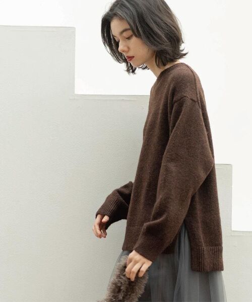 OPAQUE.CLIP / オペーク ドット クリップ ニット・セーター | リラクシークルーネックニット【洗濯機OK】 | 詳細15