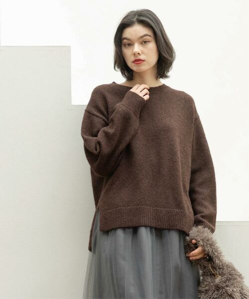 OPAQUE.CLIP / オペーク ドット クリップ ニット・セーター | リラクシークルーネックニット【洗濯機OK】 | 詳細16