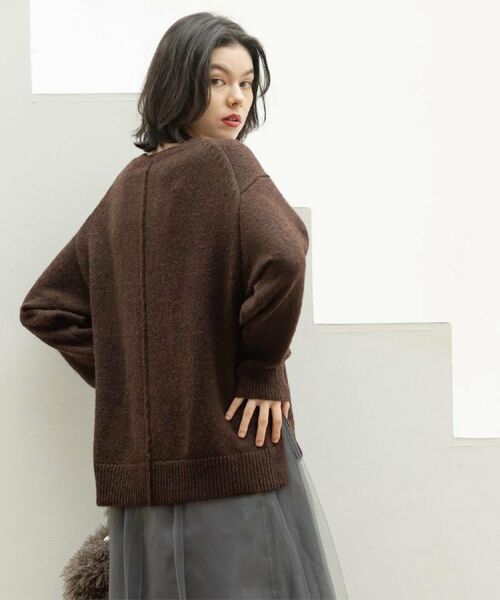 OPAQUE.CLIP / オペーク ドット クリップ ニット・セーター | リラクシークルーネックニット【洗濯機OK】 | 詳細17