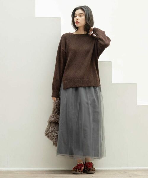 OPAQUE.CLIP / オペーク ドット クリップ ニット・セーター | リラクシークルーネックニット【洗濯機OK】 | 詳細18