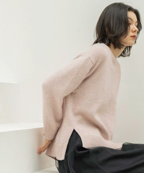OPAQUE.CLIP / オペーク ドット クリップ ニット・セーター | リラクシークルーネックニット【洗濯機OK】 | 詳細22