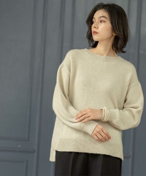 OPAQUE.CLIP / オペーク ドット クリップ ニット・セーター | リラクシークルーネックニット【洗濯機OK】 | 詳細25