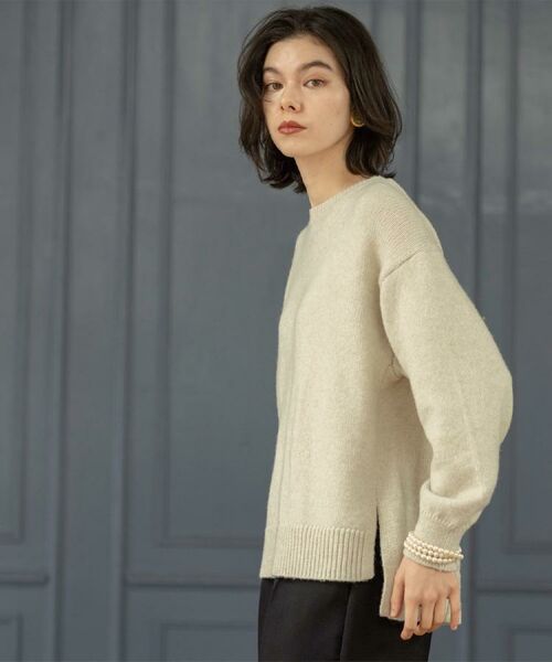 OPAQUE.CLIP / オペーク ドット クリップ ニット・セーター | リラクシークルーネックニット【洗濯機OK】 | 詳細27