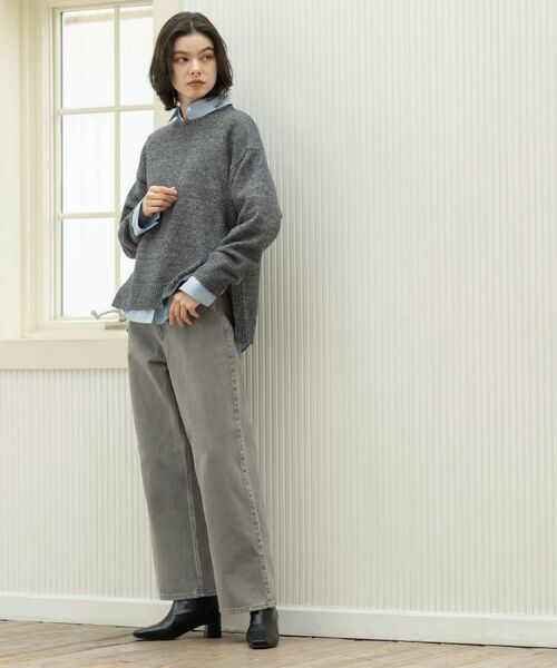 OPAQUE.CLIP / オペーク ドット クリップ ニット・セーター | リラクシークルーネックニット【洗濯機OK】 | 詳細9