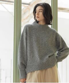 OPAQUE.CLIP / オペーク ドット クリップ ニット・セーター | ふわふわハイネックニット【洗濯機OK】《12col》