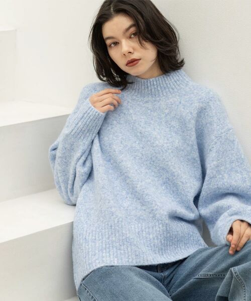 OPAQUE.CLIP / オペーク ドット クリップ ニット・セーター | ふわふわハイネックニット【洗濯機OK】《12col》 | 詳細11