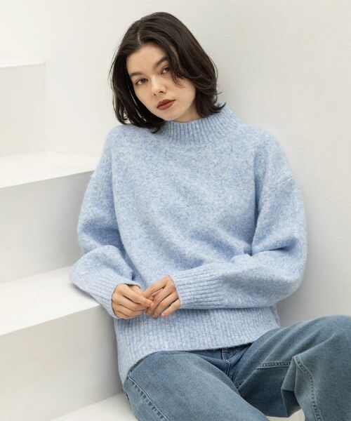 OPAQUE.CLIP / オペーク ドット クリップ ニット・セーター | ふわふわハイネックニット【洗濯機OK】《12col》 | 詳細12