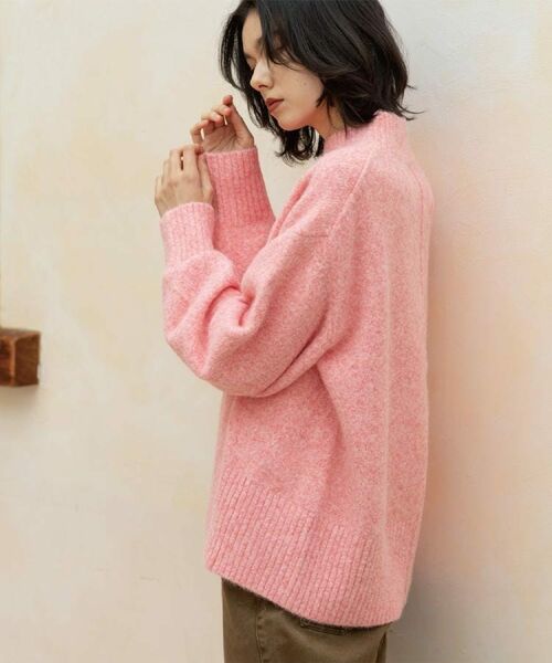 OPAQUE.CLIP / オペーク ドット クリップ ニット・セーター | ふわふわハイネックニット【洗濯機OK】《12col》 | 詳細13