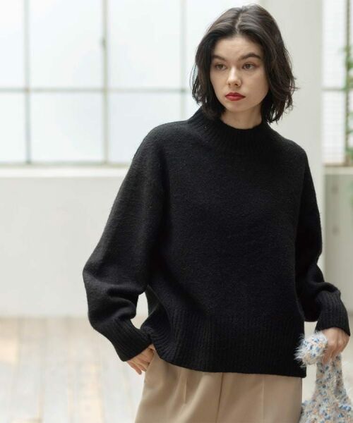 OPAQUE.CLIP / オペーク ドット クリップ ニット・セーター | ふわふわハイネックニット【洗濯機OK】《12col》 | 詳細16