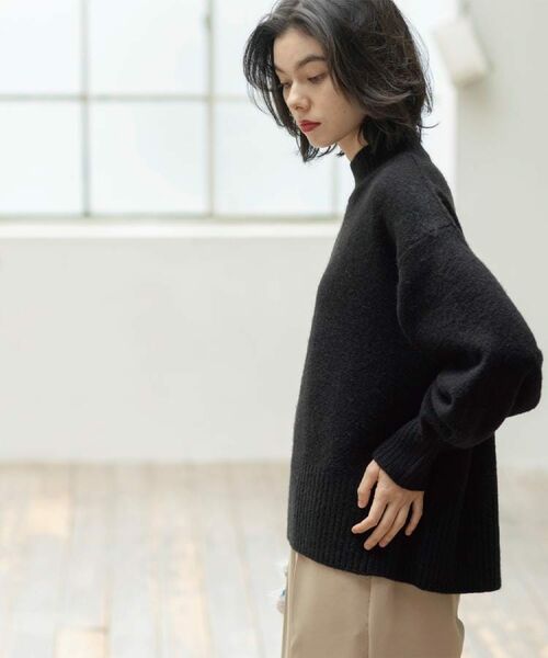 OPAQUE.CLIP / オペーク ドット クリップ ニット・セーター | ふわふわハイネックニット【洗濯機OK】《12col》 | 詳細17