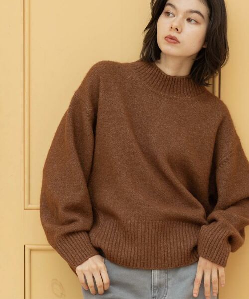 OPAQUE.CLIP / オペーク ドット クリップ ニット・セーター | ふわふわハイネックニット【洗濯機OK】《12col》 | 詳細19