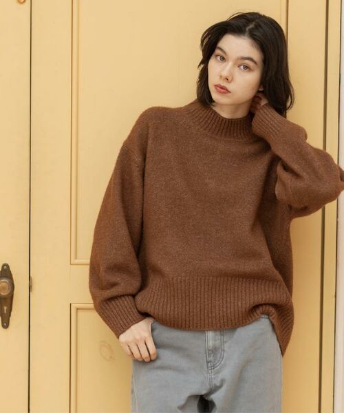 OPAQUE.CLIP / オペーク ドット クリップ ニット・セーター | ふわふわハイネックニット【洗濯機OK】《12col》 | 詳細20