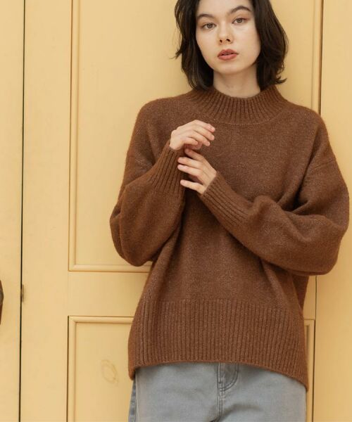 OPAQUE.CLIP / オペーク ドット クリップ ニット・セーター | ふわふわハイネックニット【洗濯機OK】《12col》 | 詳細21