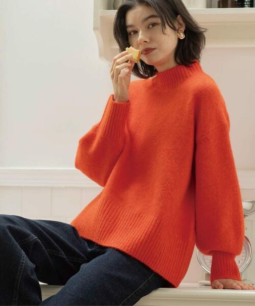 OPAQUE.CLIP / オペーク ドット クリップ ニット・セーター | ふわふわハイネックニット【洗濯機OK】《12col》 | 詳細22