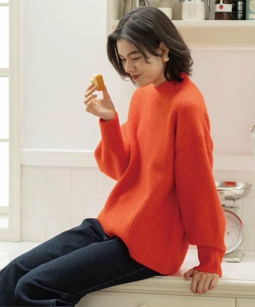 OPAQUE.CLIP / オペーク ドット クリップ ニット・セーター | ふわふわハイネックニット【洗濯機OK】《12col》 | 詳細23