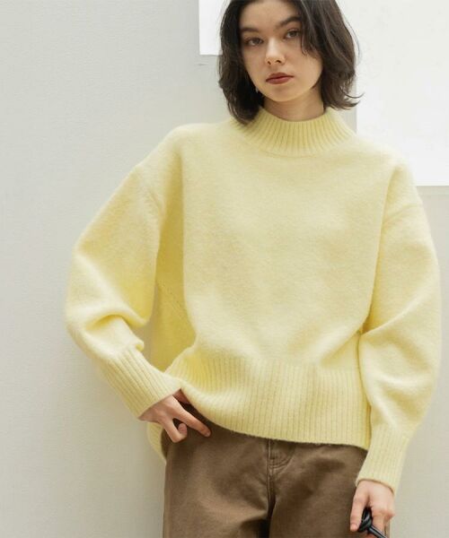 OPAQUE.CLIP / オペーク ドット クリップ ニット・セーター | ふわふわハイネックニット【洗濯機OK】《12col》 | 詳細4