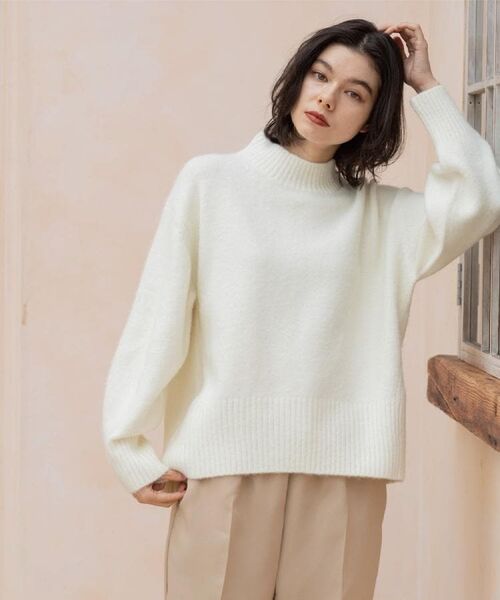 OPAQUE.CLIP / オペーク ドット クリップ ニット・セーター | ふわふわハイネックニット【洗濯機OK】《12col》 | 詳細5