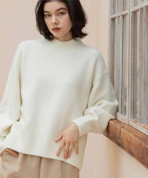 OPAQUE.CLIP / オペーク ドット クリップ ニット・セーター | ふわふわハイネックニット【洗濯機OK】《12col》 | 詳細6