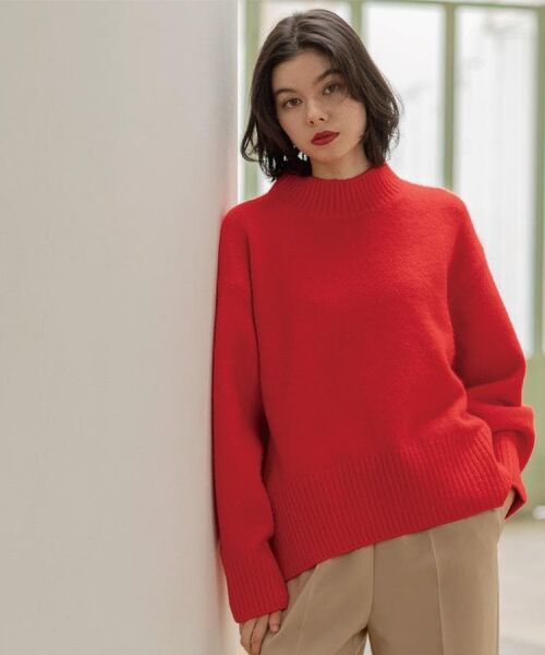 OPAQUE.CLIP / オペーク ドット クリップ ニット・セーター | ふわふわハイネックニット【洗濯機OK】《12col》 | 詳細7