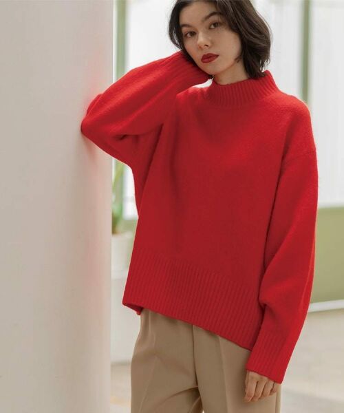 OPAQUE.CLIP / オペーク ドット クリップ ニット・セーター | ふわふわハイネックニット【洗濯機OK】《12col》 | 詳細8