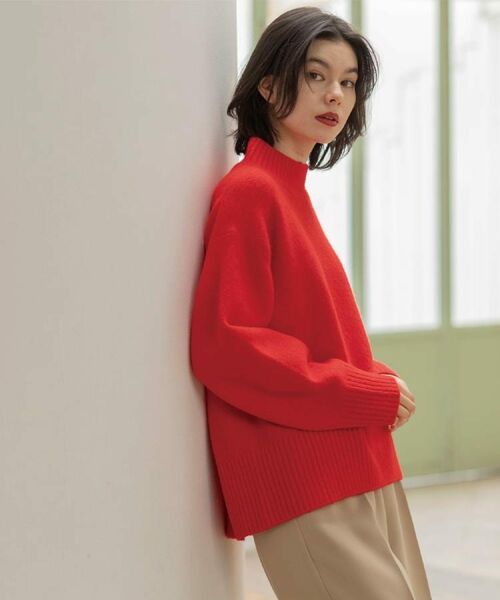 OPAQUE.CLIP / オペーク ドット クリップ ニット・セーター | ふわふわハイネックニット【洗濯機OK】《12col》 | 詳細9