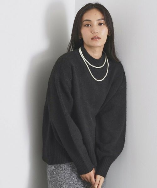 OPAQUE. CLIP/オペーク ドット クリップ ふわふわハイネックニット【洗濯機OK】《12col》 ブラック(819) 42(LL) OPAQUE. CLIP/オペーク ドット クリップ ふわふわハイネックニット【洗濯機OK】《12col》 ブラック(819) 42(LL)