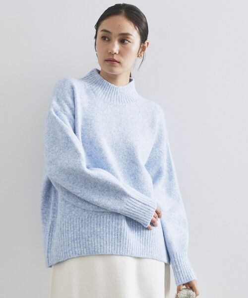 OPAQUE. CLIP/オペーク ドット クリップ ふわふわハイネックニット【洗濯機OK】《12col》 ブルー(891) 38(M) OPAQUE. CLIP/オペーク ドット クリップ ふわふわハイネックニット【洗濯機OK】《12col》 ブルー(891) 38(M)