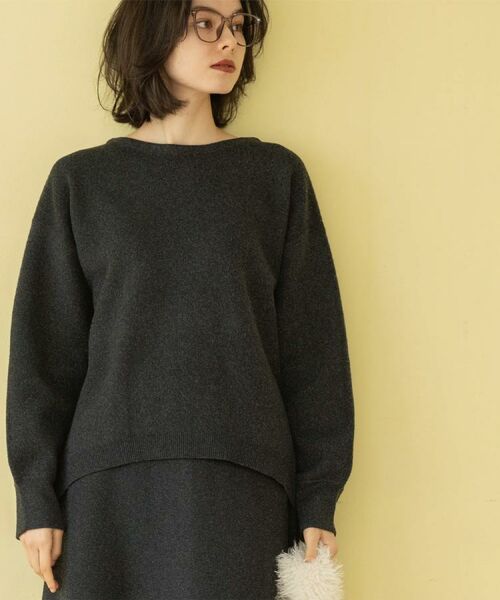 OPAQUE.CLIP / オペーク ドット クリップ ニット・セーター | サイド切替ニットトップス/セットアップ対応【洗濯機OK】 | 詳細10