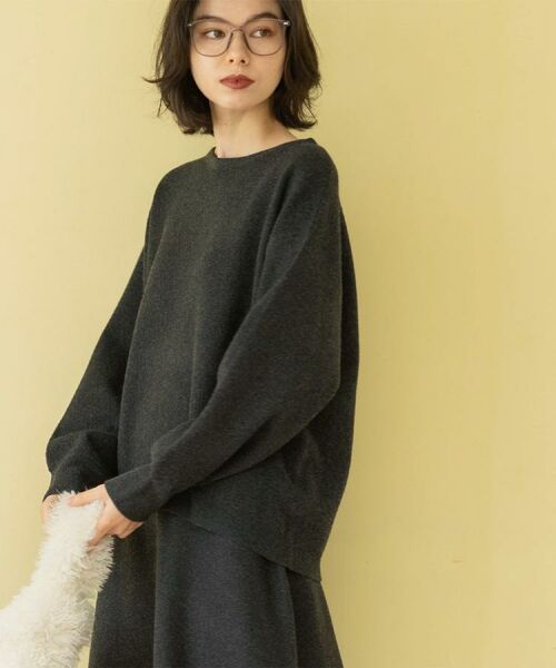 OPAQUE.CLIP / オペーク ドット クリップ ニット・セーター | サイド切替ニットトップス/セットアップ対応【洗濯機OK】 | 詳細11