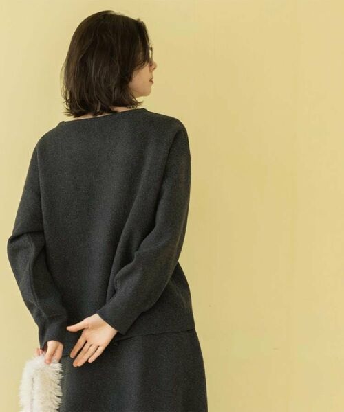 OPAQUE.CLIP / オペーク ドット クリップ ニット・セーター | サイド切替ニットトップス/セットアップ対応【洗濯機OK】 | 詳細12
