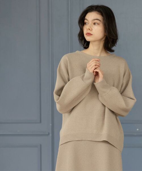 OPAQUE.CLIP / オペーク ドット クリップ ニット・セーター | サイド切替ニットトップス/セットアップ対応【洗濯機OK】 | 詳細15