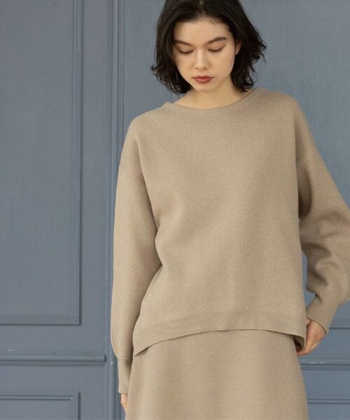 OPAQUE.CLIP / オペーク ドット クリップ ニット・セーター | サイド切替ニットトップス/セットアップ対応【洗濯機OK】 | 詳細16