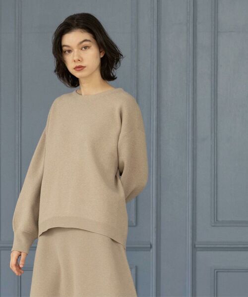 OPAQUE.CLIP / オペーク ドット クリップ ニット・セーター | サイド切替ニットトップス/セットアップ対応【洗濯機OK】 | 詳細17