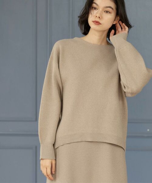 OPAQUE.CLIP / オペーク ドット クリップ ニット・セーター | サイド切替ニットトップス/セットアップ対応【洗濯機OK】 | 詳細18