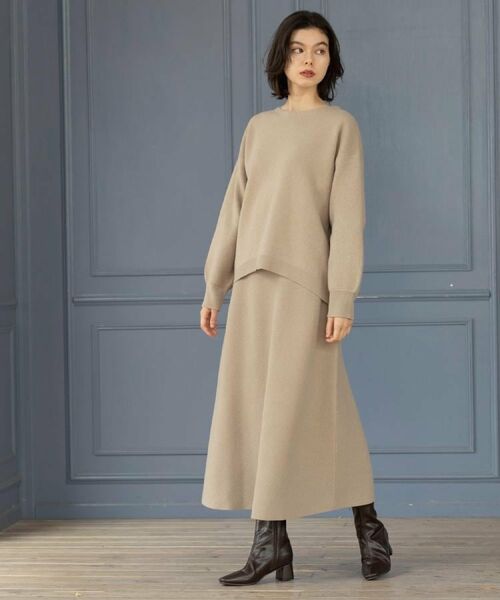 OPAQUE.CLIP / オペーク ドット クリップ ニット・セーター | サイド切替ニットトップス/セットアップ対応【洗濯機OK】 | 詳細20