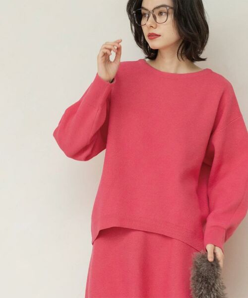 OPAQUE.CLIP / オペーク ドット クリップ ニット・セーター | サイド切替ニットトップス/セットアップ対応【洗濯機OK】 | 詳細23