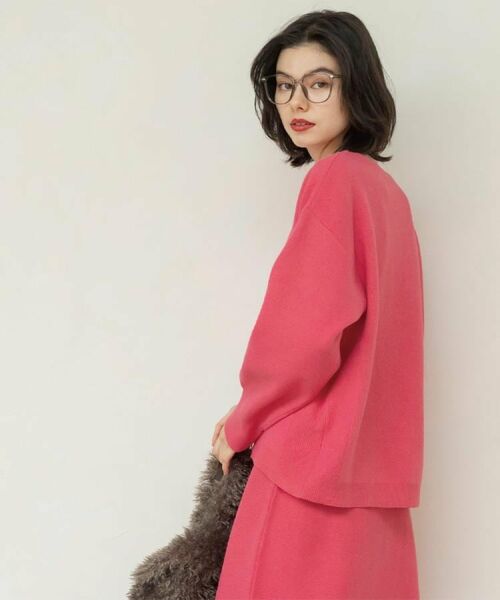 OPAQUE.CLIP / オペーク ドット クリップ ニット・セーター | サイド切替ニットトップス/セットアップ対応【洗濯機OK】 | 詳細24