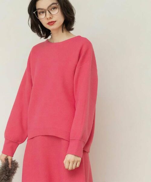 OPAQUE.CLIP / オペーク ドット クリップ ニット・セーター | サイド切替ニットトップス/セットアップ対応【洗濯機OK】 | 詳細25