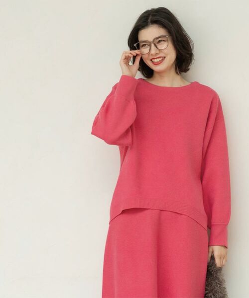 OPAQUE.CLIP / オペーク ドット クリップ ニット・セーター | サイド切替ニットトップス/セットアップ対応【洗濯機OK】 | 詳細26