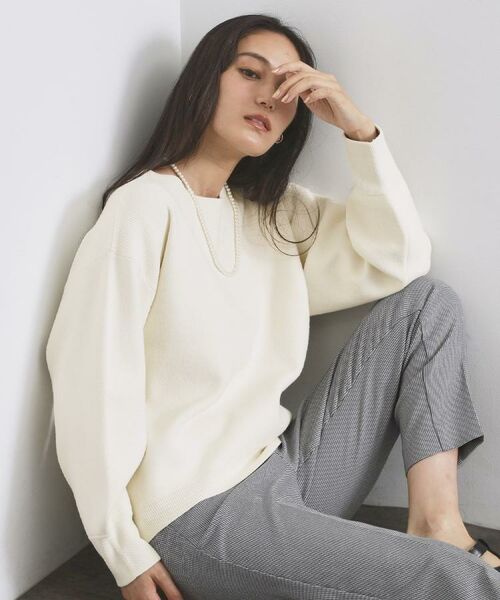 OPAQUE.CLIP / オペーク ドット クリップ ニット・セーター | サイド切替ニットトップス/セットアップ対応【洗濯機OK】 | 詳細30