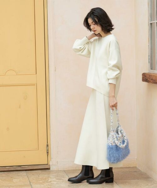 OPAQUE.CLIP / オペーク ドット クリップ ニット・セーター | サイド切替ニットトップス/セットアップ対応【洗濯機OK】 | 詳細7