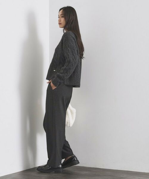 OPAQUE.CLIP / オペーク ドット クリップ ニット・セーター | MIXミドルゲージケーブルニット【洗濯機OK】 | 詳細19
