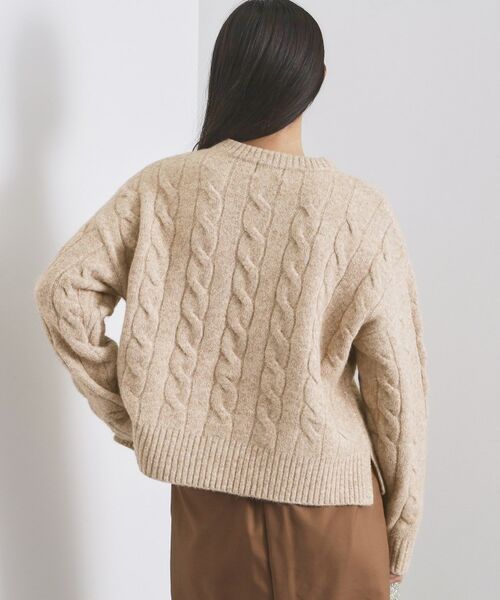 OPAQUE.CLIP / オペーク ドット クリップ ニット・セーター | MIXミドルゲージケーブルニット【洗濯機OK】 | 詳細21
